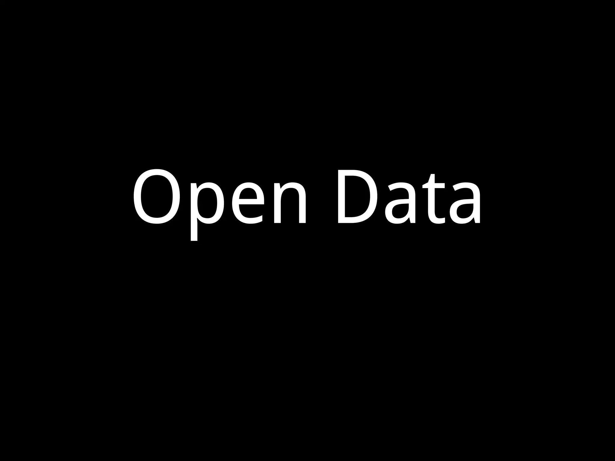 Open Data 