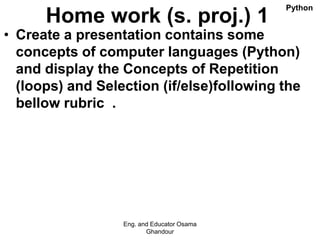 Python week 1 2020-2021 | PPT