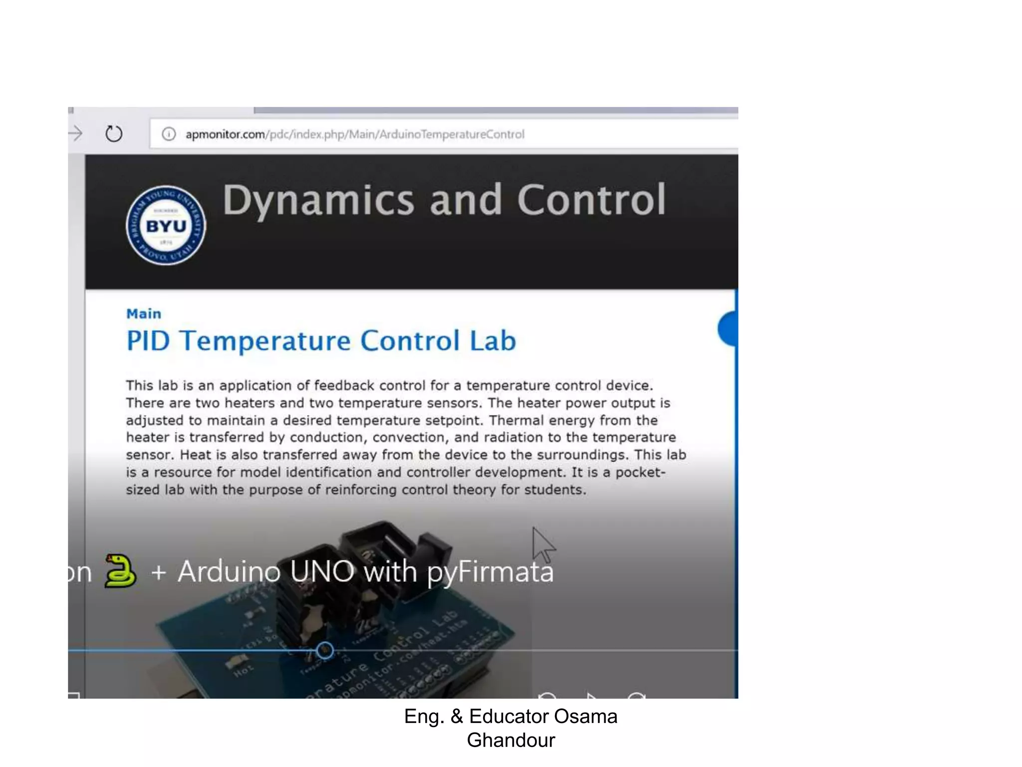 Eng. & Educator Osama
Ghandour
 