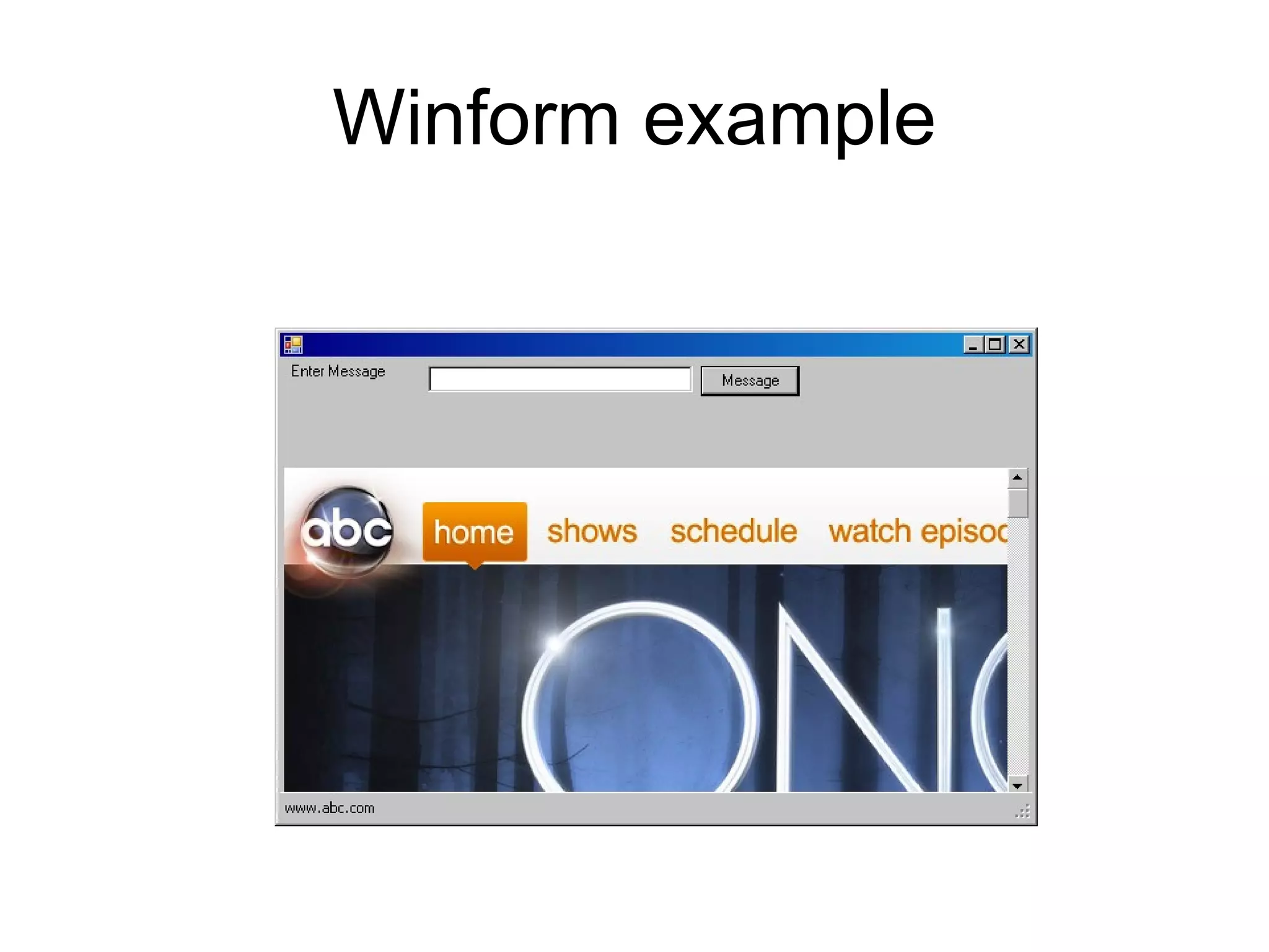 Winform example 