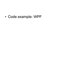 Code example: WPF 