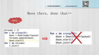 ѸƳɿƼ޹˾ www.speedycloud.cn
Been there, done that
Join()
 