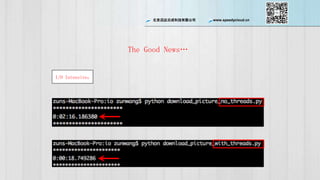 ѸƳɿƼ޹˾ www.speedycloud.cn
The Good News
I/O Intensive
 