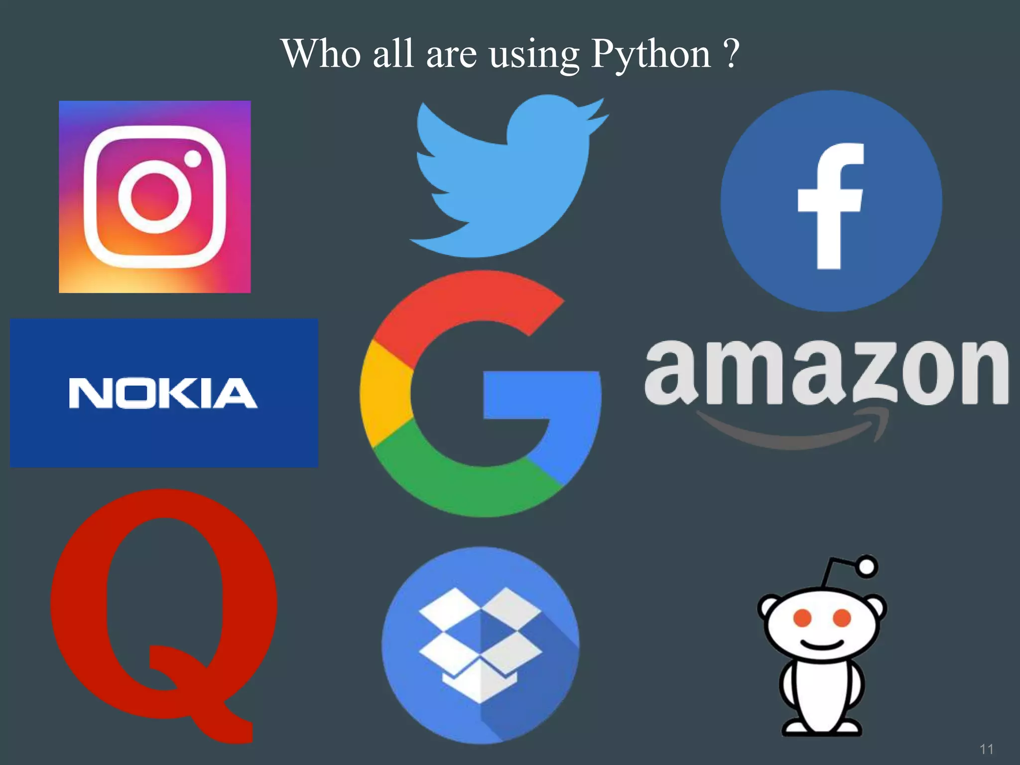 Advantages of Python Learning | Why Python | PPT