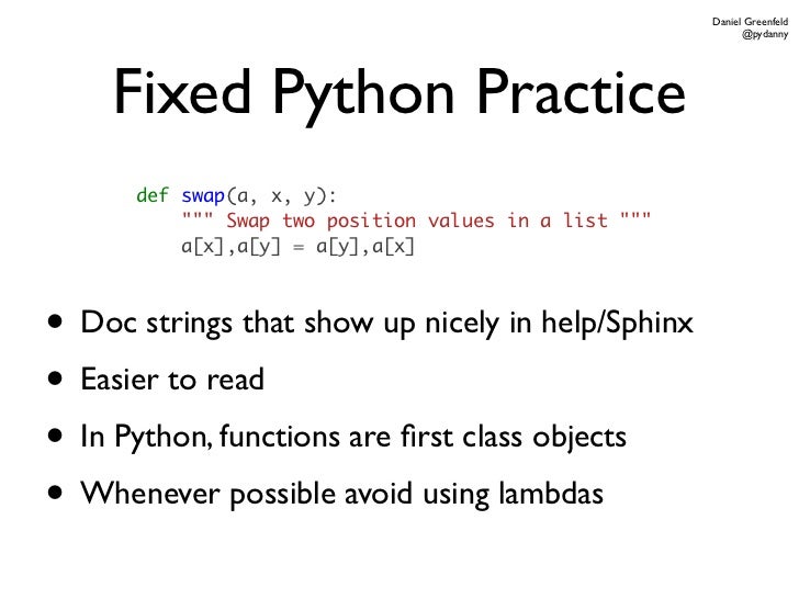 Python Worst Practices