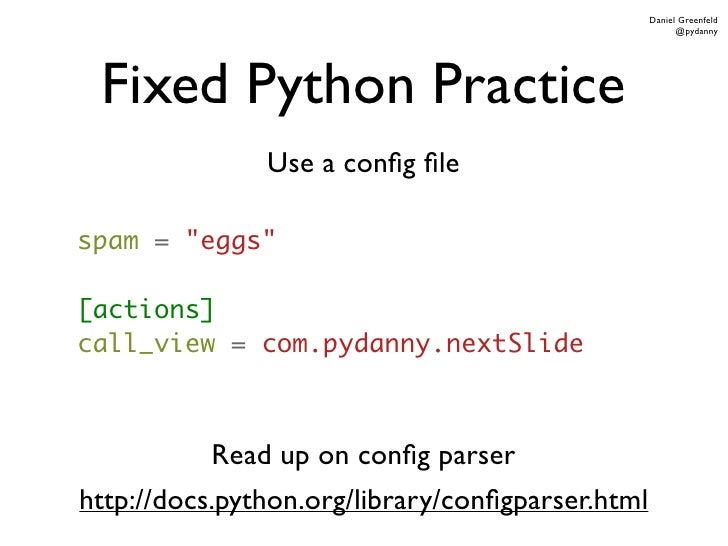 Python worst practices