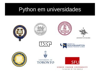 Python em universidades
 