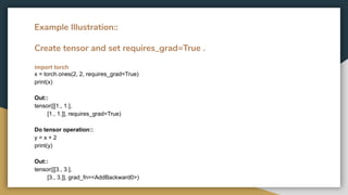 Pytorch auto grad | PPT