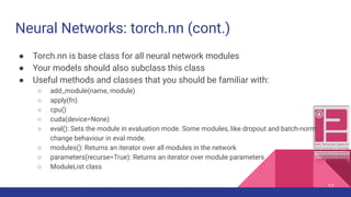 PyTorch crash course | PDF