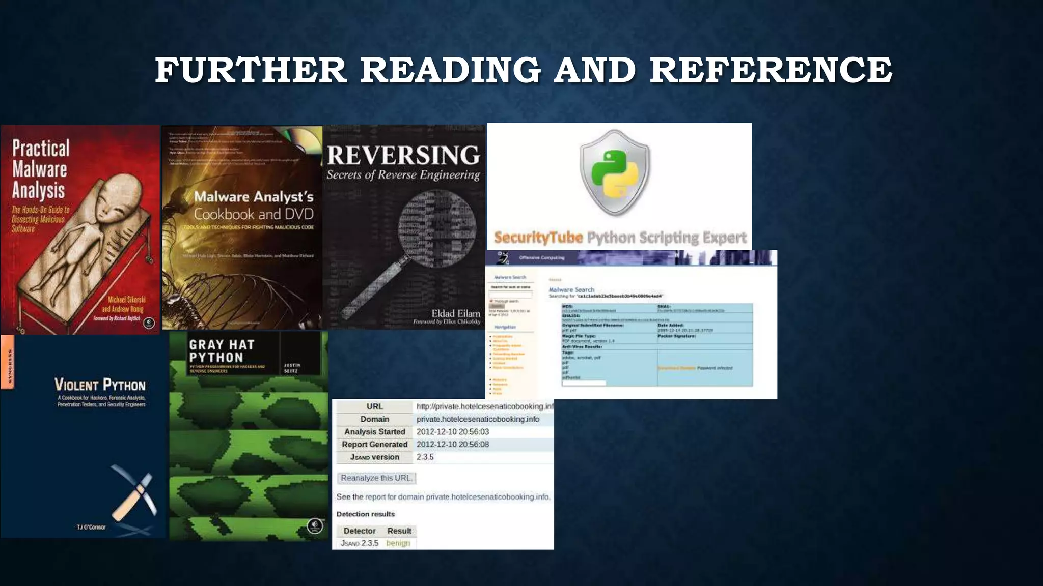 FURTHER READING AND REFERENCE
 