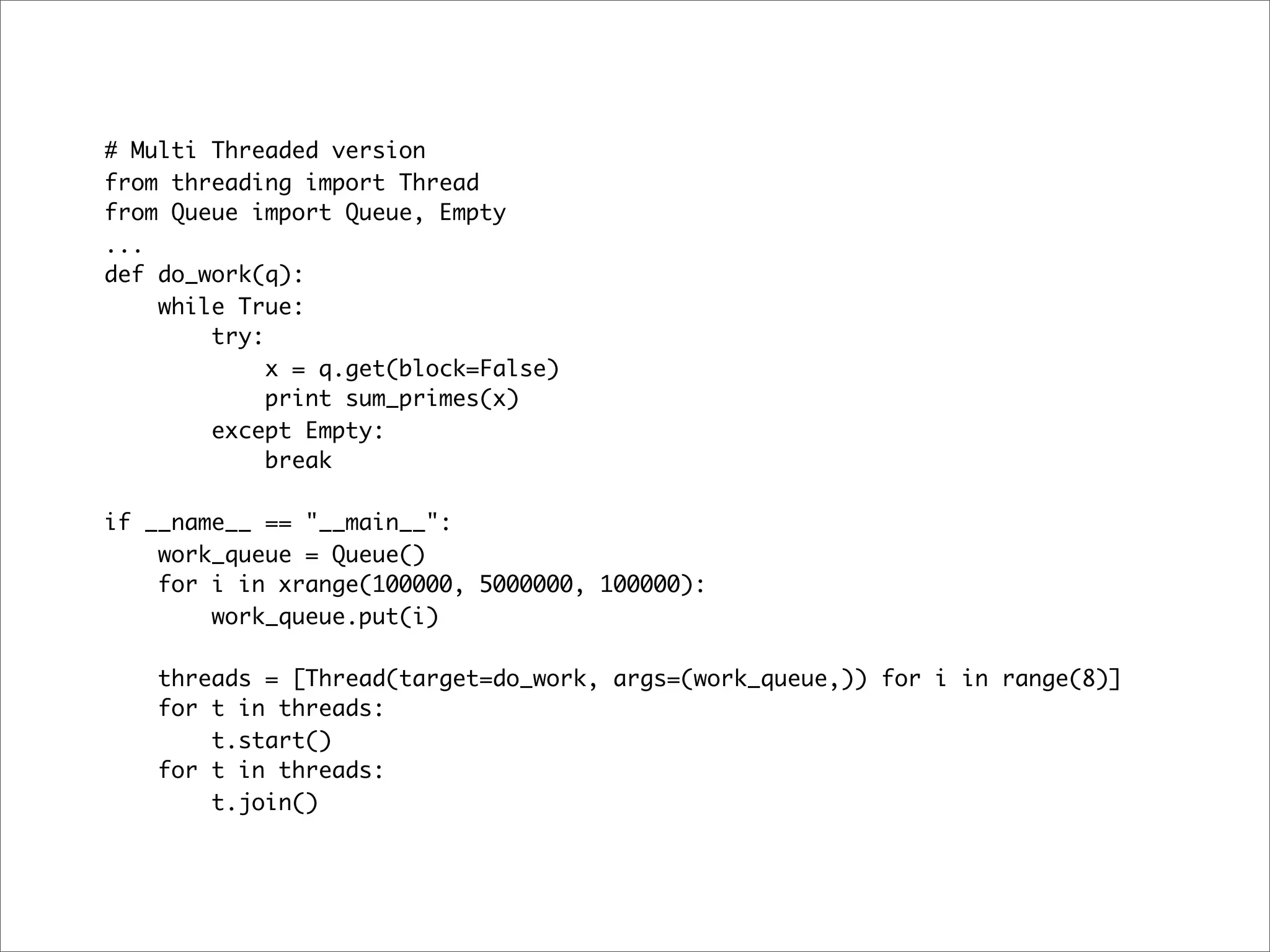 Multiprocessing with python