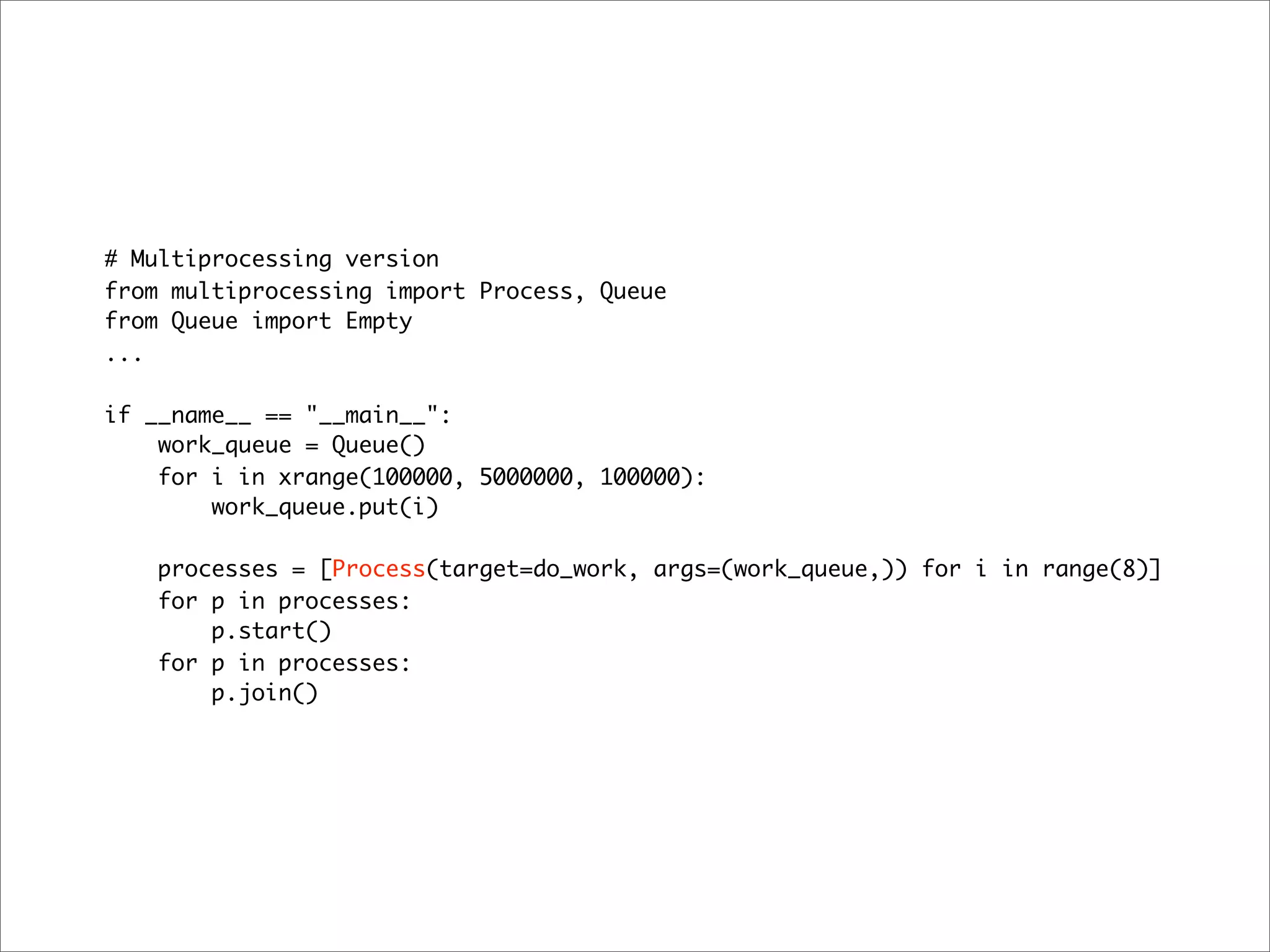 Multiprocessing with python