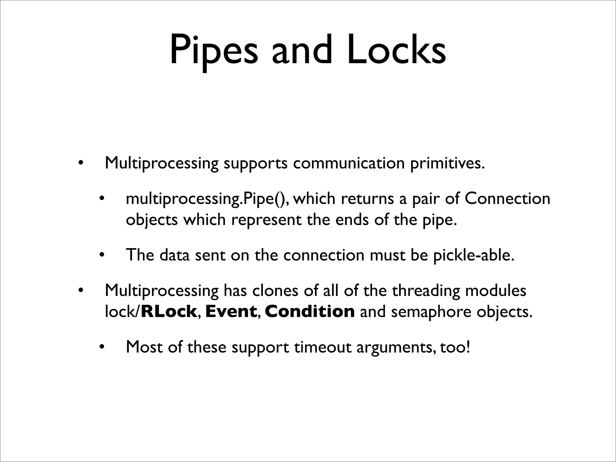 Multiprocessing with python