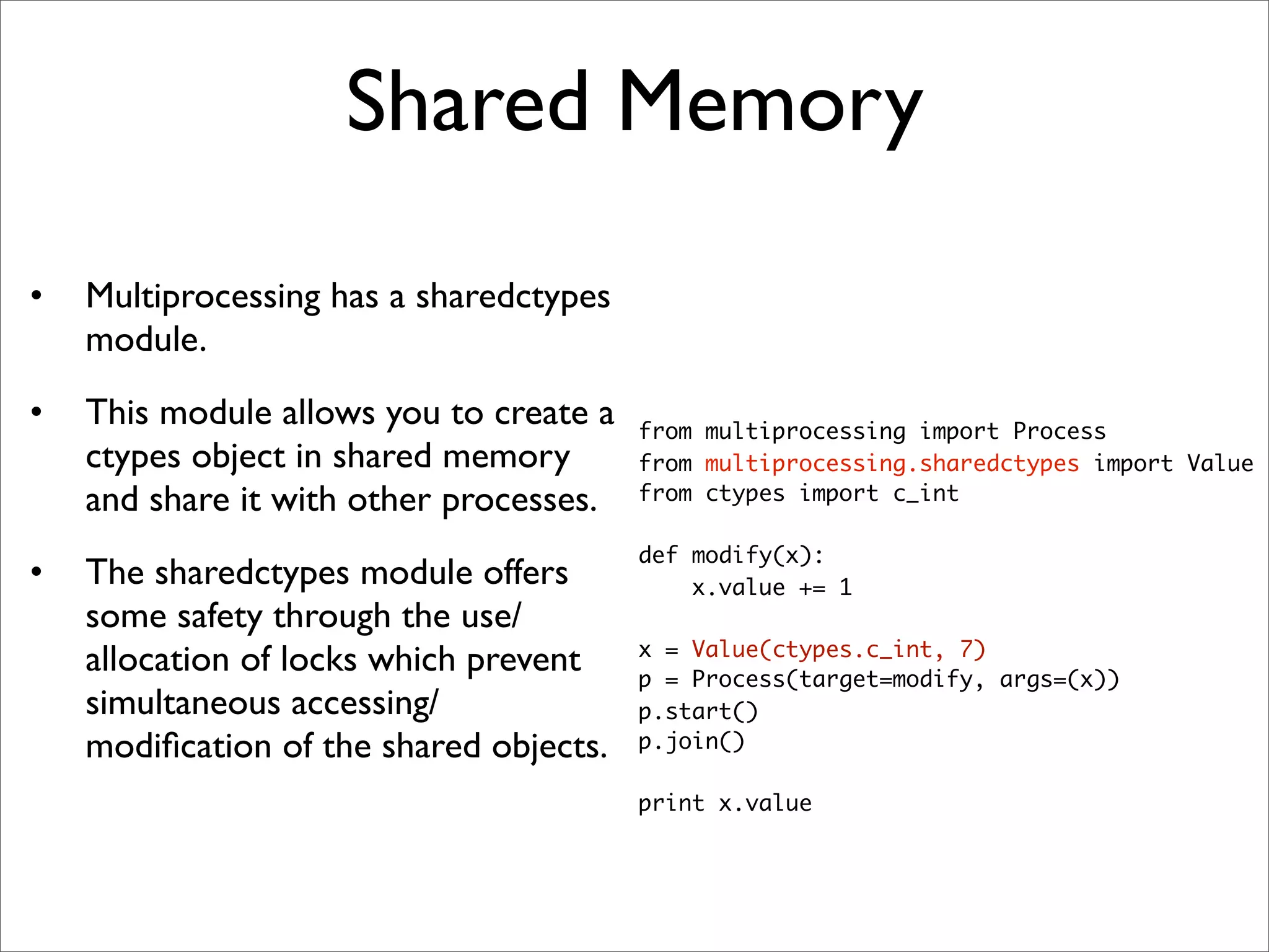 Multiprocessing with python