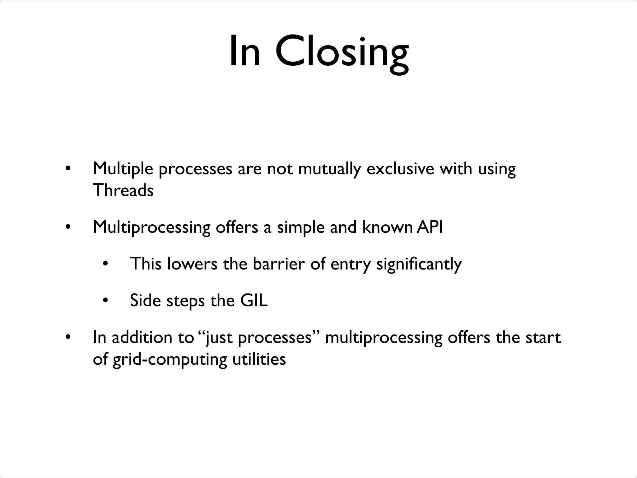 Multiprocessing with python