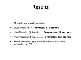 Multiprocessing with python