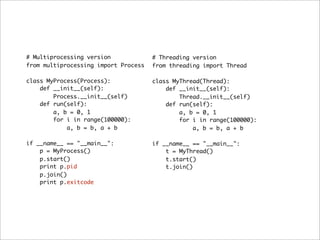 Multiprocessing with python