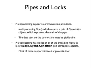 Multiprocessing with python