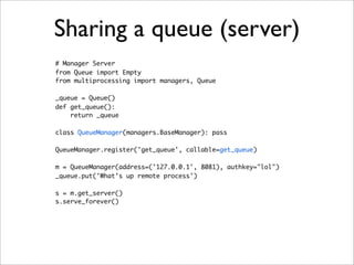 Multiprocessing with python