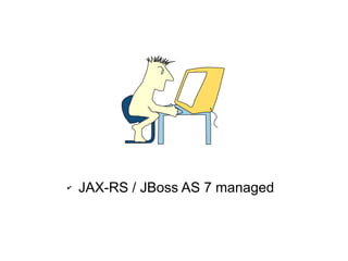 ✔   JAX-RS / JBoss AS 7 managed
 