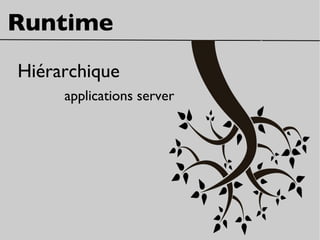 Runtime
Hiérarchique
applications server
 