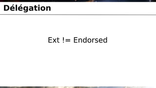 Délégation



         Ext != Endorsed
 