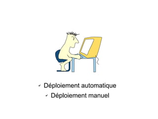 ✔   Déploiement automatique
    ✔   Déploiement manuel
 