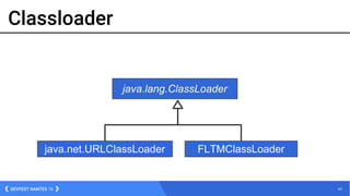 63DEVFEST NANTES 16
Classloader
java.net.URLClassLoader FLTMClassLoader
java.lang.ClassLoader
 