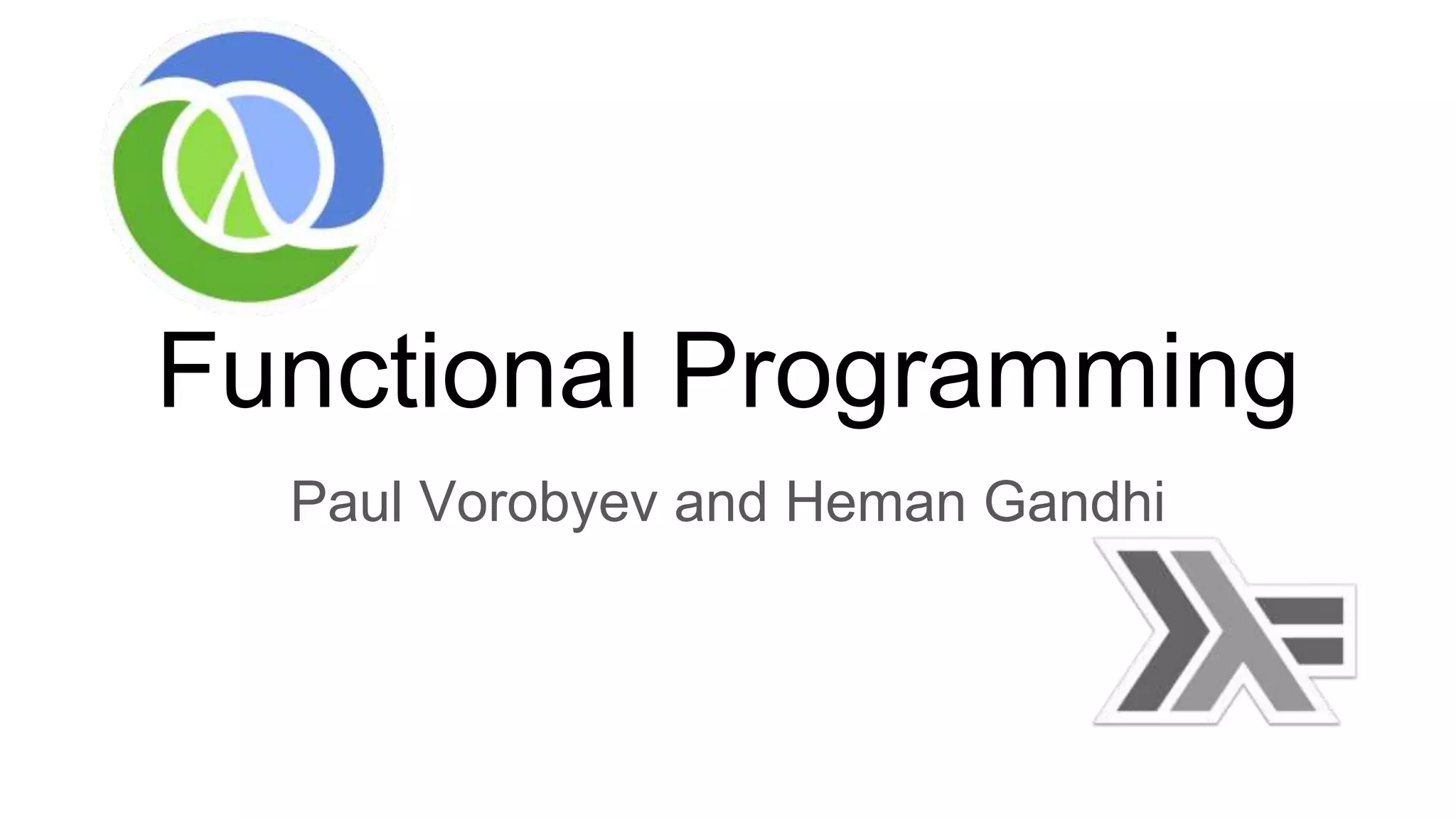 Functional programming | PPT