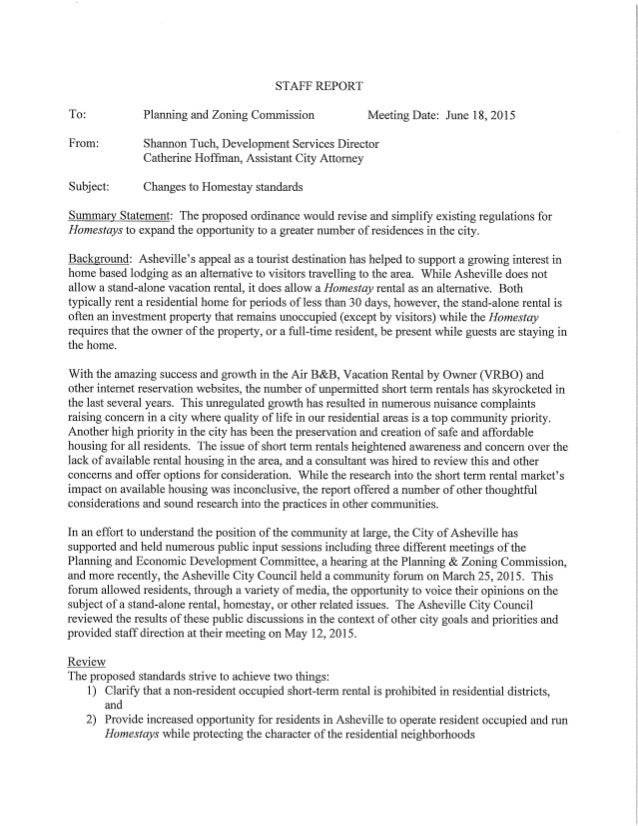 p amp z homestay staff report staff meeting report