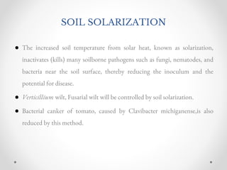 PROTECTION OF CROPS FROM SOIL BORNE AND VECTOR BORNE DISEASES .pptx