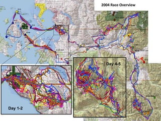Map of Race
Day 1-2
Day 4-5
2004 Race Overview
 