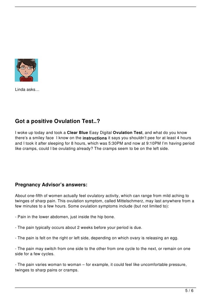 Q a on clear blue ovulation test instructions