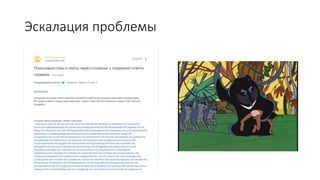 Эскалация проблемы
 