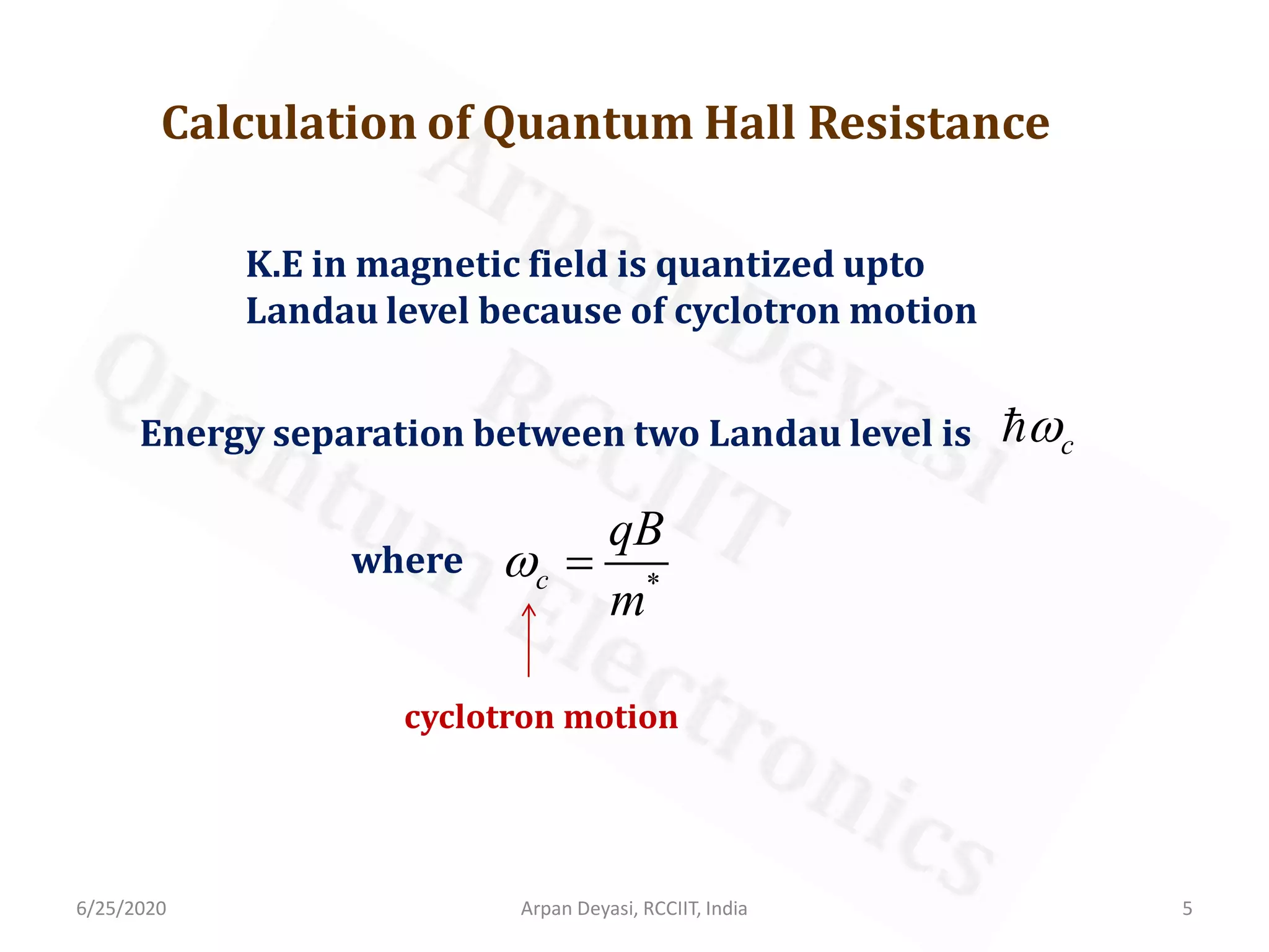 Quantum Hall Effect PPT
