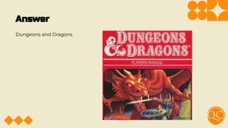 Answer
Dungeons and Dragons
 