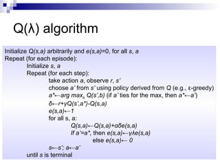 A guide to Q learning mathematics and its derivation | PPT