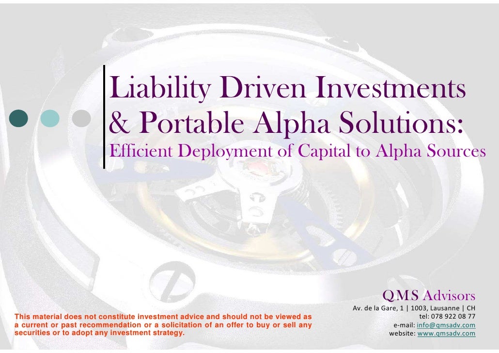 QMS Advisors Liability Driven Investments and Portable Alpha Soluti…