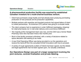 Case Study - New Operations Plan & Design | PDF