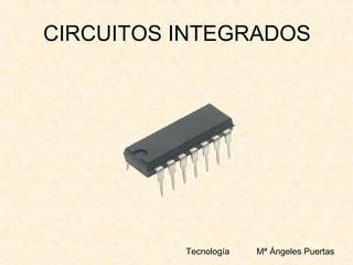 CIRCUITOS INTEGRADOS Tecnología  Mª Ángeles Puertas 