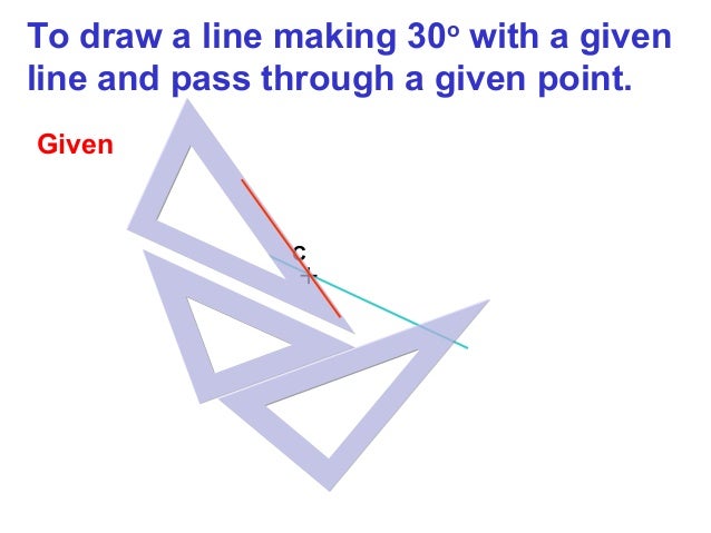Using Drawing Tools and applied geometry