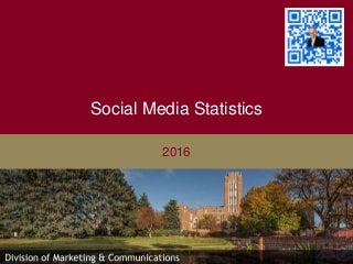 Social Media Statistics
2016
 