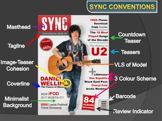SYNC CONVENTIONSMastheadCountdown TeaserTaglineTeasersImage-Teaser CohesionVLS of Model3 Colour SchemeCoverlineBarcodeMinimalist BackgroundReview Indicator