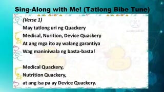 Sing-Along with Me! (Tatlong Bibe Tune)
 