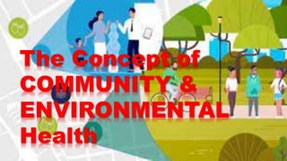 The Concept of
COMMUNITY &
ENVIRONMENTAL
Health
 