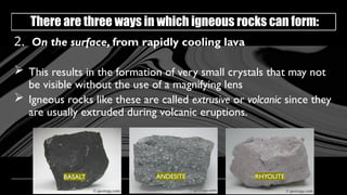 Small Rocks Called The Rocks of the Earth and Its Characteristics | PPTX