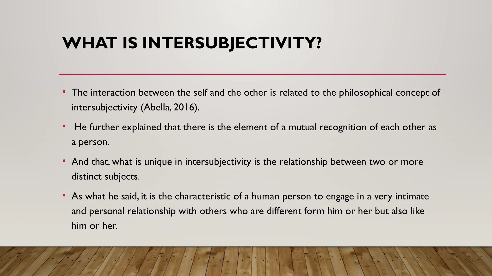 Understanding Intersubjectivity: Building Genuine Interpersonal
