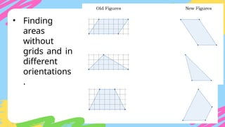 • Finding
areas
without
grids and in
different
orientations
.
 