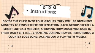QUARTER 1 LESSON IN MUSIC - ELEMENTS OF MUSIC | PPTX