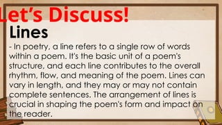 Example Of Line In Poetry Exploring Elements and Appreciation of Poetry in English 7 Curriculum ...
